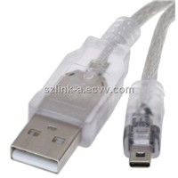 USB 2.0 A to Mini-a 4-Pin Cable
