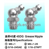 Grease Nipple M8 45DG
