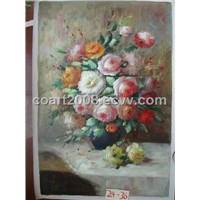 Impression Flower Oil Painting (msl10_09)