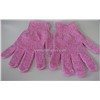 new exfoliating bath gloves