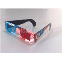 Fashionable Paper Red Cyan 3D Glasses