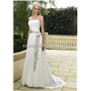 Lovely And Beautiful Column Strapless Sleeveless Chiffon Simple Wedding Dress DSWD0024