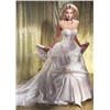 Sweetheart Satin A-Line Inspired Floor Length Elegant Bridal Gown (Dewd0013)