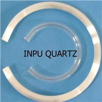 C shape inpuquartz glass tube