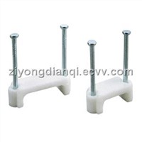 Double Nail Flat Cable Clip