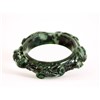 Carved Jade Bangle Bracelet