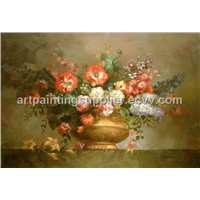 Flower Oil Painting on Canvas (JW30016)