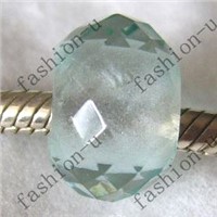 Sterling Silver Core Crystal Faced Beads