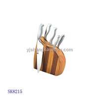 6pcs Knife Set in Stainless Steel Hollow Handle
