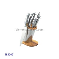 9pcs Knife Set in Stainless Steel Hollow Handle (SK8202)