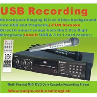 MIDI DVD Karaoke Player with Video Recorder (DVP-10)