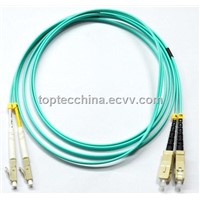 LC- SC OM3 Duplex Fiber Optic Patch Cord