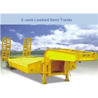 2-Axle Lowbed Semi Trailer