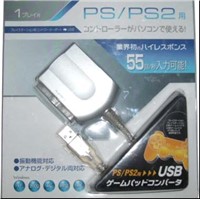 PC USB to PS/PS2 Game Controller Adapter for PS