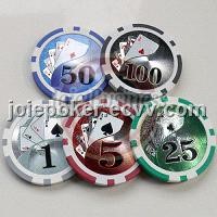 Poker Chips- 2 Tone with Laser Sticker
