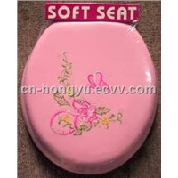 embroidery soft toilet seat-hys