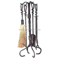 wrought iron fireplace tool sets