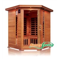 far infrared sauna room made with red cedar