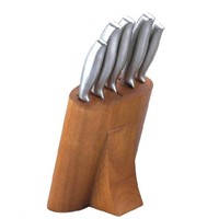 5 Pcs Kitchen Knife with Wooden Block (H-39)