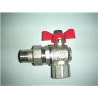 brass pipe union angle ball valve