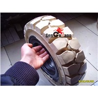 Solid Tire for Forklift -Coloured White