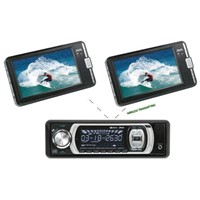 Car DVD Player with  Wireless AV Sender/Receiver &amp;amp; 2pcs Portable  Wireless AV Monitors (DVD-7622M)