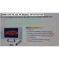 15&amp;quot; LCD TV/ Audio/ PC Monitor 3 in 1 NSK