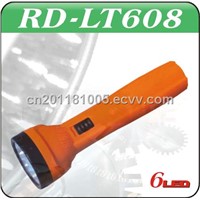 6 LED Handheld Flashlight Light Torch