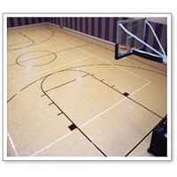 Basketball Sports Flooring with wood grain pattern
