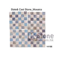 Cast Stone + Slate Mosiac