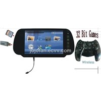 H7003 Rearview Car Monitor 7inch Touch Screen Support 32 Bit Games