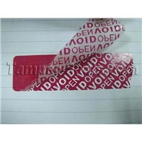 High Residue Tamper Evident Labels