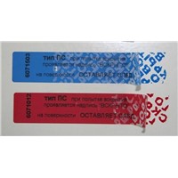 Low Residue Tamper Evident Labels