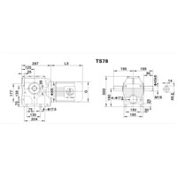TS Helical-Worm Gearbox / Helical Gear Motor
