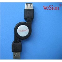 USB AM TO USB AF data Retractable Cable