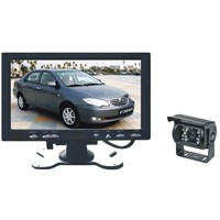 Waterproof 7-Inch Car Rear-View System with Color LCD Monitor and Built-in Quad Image