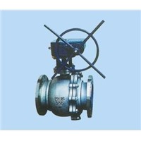 casting steel flanged worm-gear ball valve