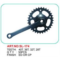 Bicycle chian wheel and crank