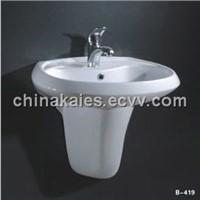 China Sanitary ware Suppliers Hang Type Wash Basin (B-419)