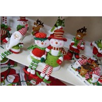 plushs decoration santa,reindeer, snowman