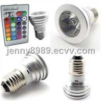 E27 LED Lamps RGB 3W