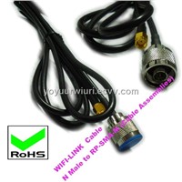 RF Cables, Cable Assembly (N Male to RP-SMA-M)