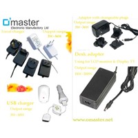 power adapter for LCD monitor or TV display  18~200W