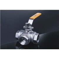 Stainless Steel 3 Way Type Ball Valve with Internal Thread