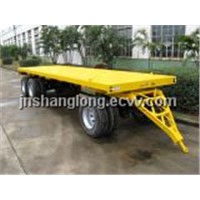 Tri-Axle Flatbed Full Cargo Trailer