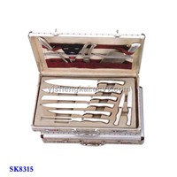 12pcs Knife Set Stainless Steel with Hllow Handle