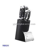 6pcs Kitchen Knife Set with S/S Forge POM Handle