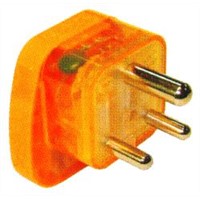 India Plug Adapter (Grounded)(WASvs-10.O.YL.L)