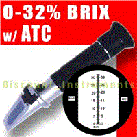 Brix Refractometer 0-32% ATC Fruit Juice, Wine, CNC, Sugar