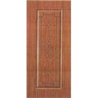 9 Panel Wood Grain PVC Laminated Steel Door